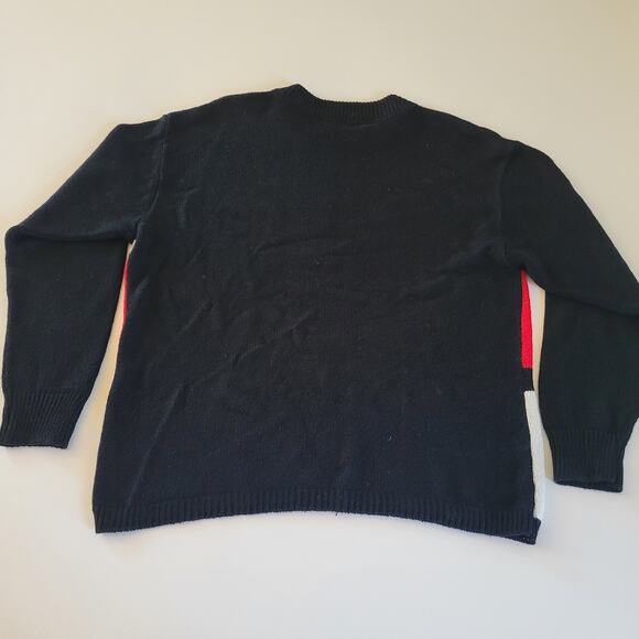 Vintage Alfred Dunner Women's Large Geometric Sweater Red White Black - Picture 5 of 5